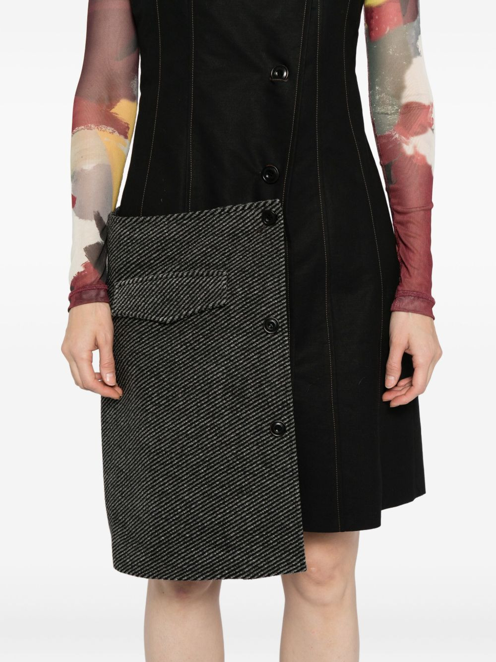 patchwork dress - 5