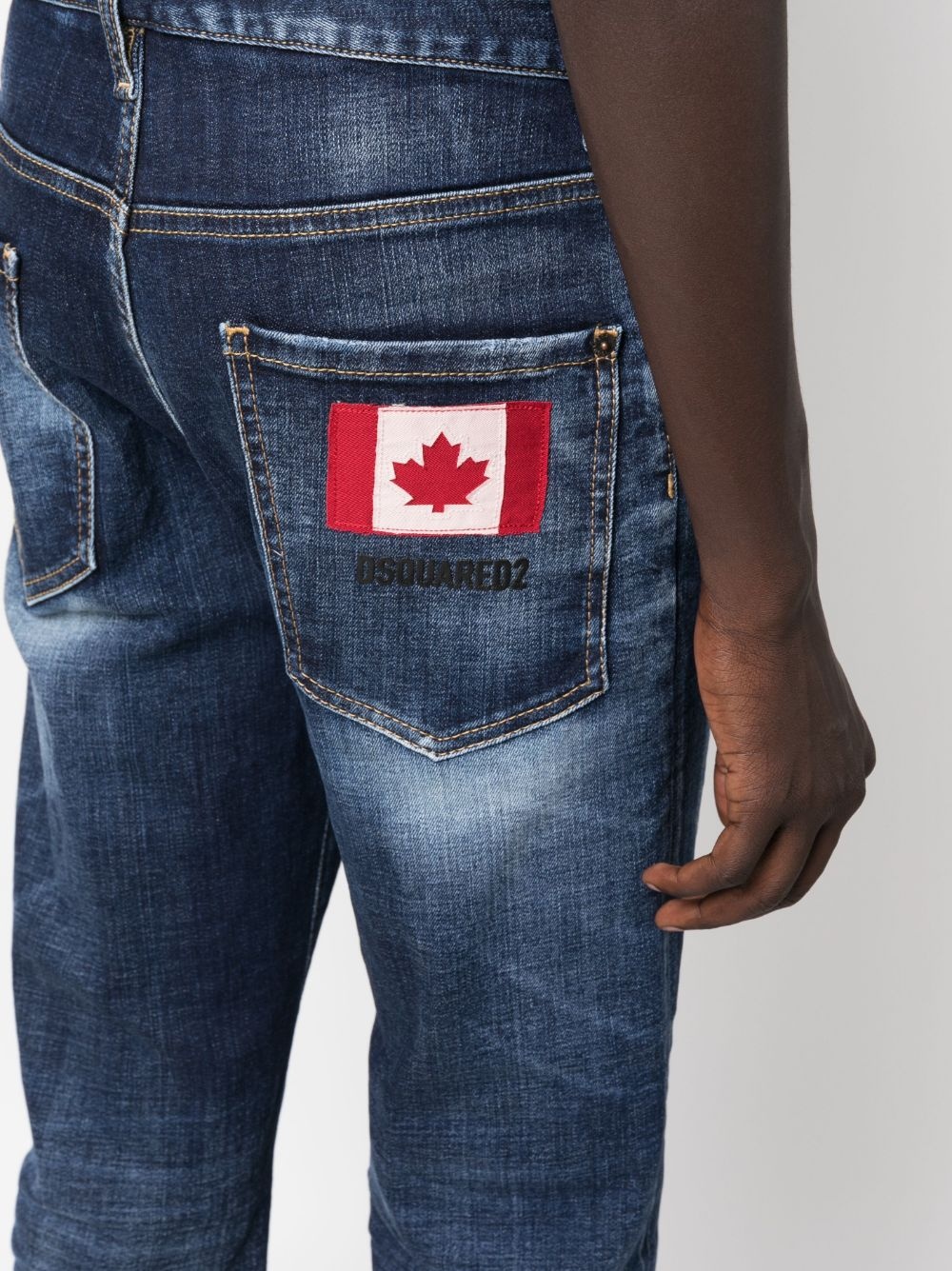 low-rise straight-leg jeans - 5