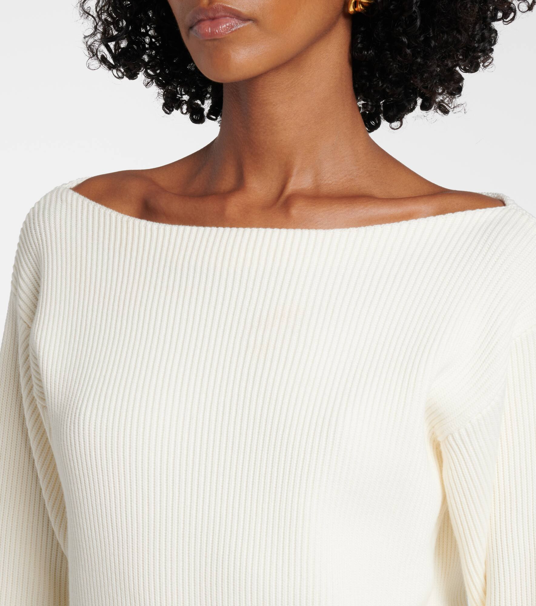 Cotton and silk-blend sweater - 4