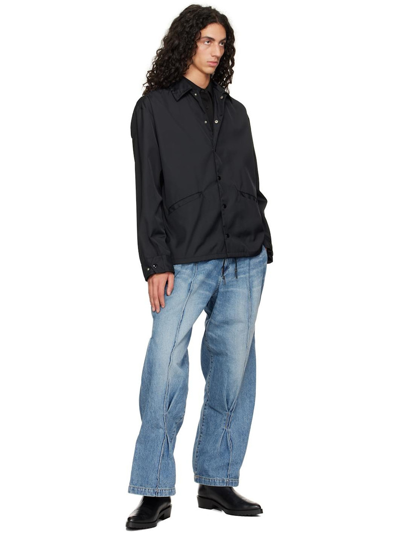 TOGA VIRILIS SSENSE Exclusive Black Hard Leather Chelsea Boots outlook