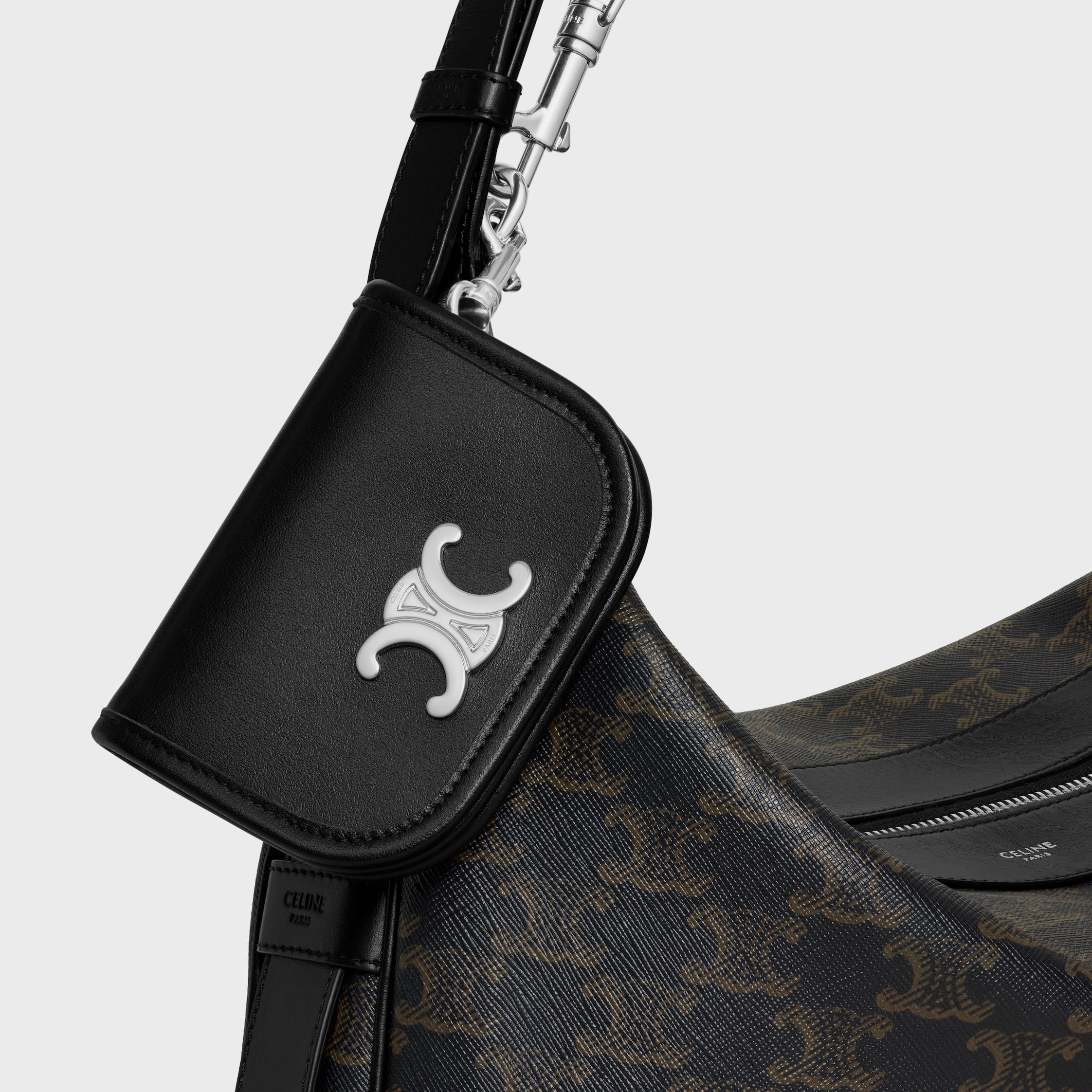 KEYRING NANO BESACE TRIOMPHE IN SMOOTH CALFSKIN - 5