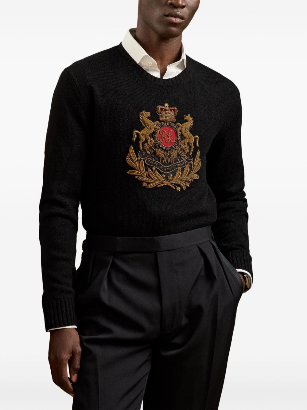 embroidered cashmere pullover - 2