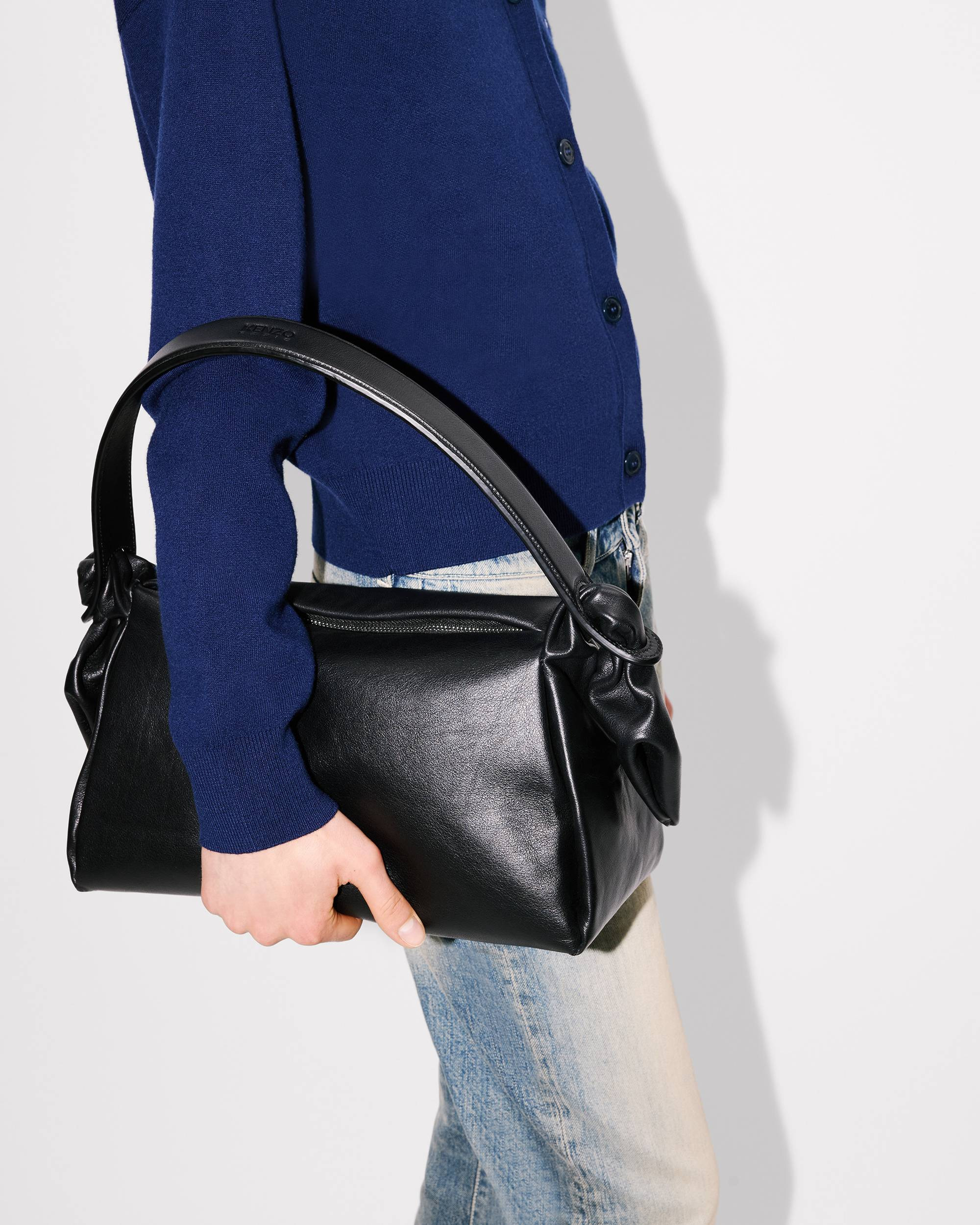 'KENZO Furoshiki' large shoulder bag in leather - 8