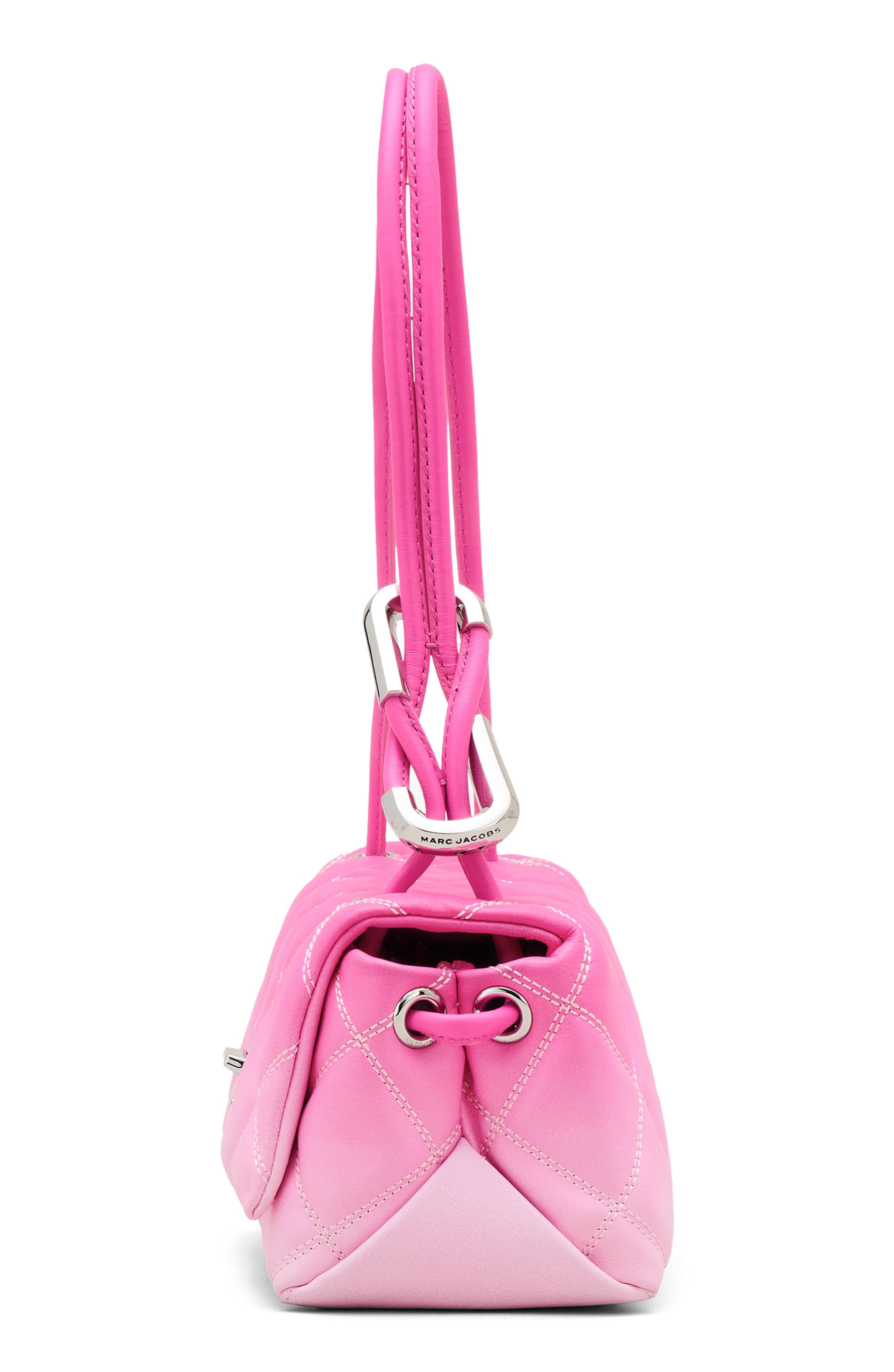 Marc Jacobs The Quilted Ombré Mini Dual Shoulder Bag in Bow Pink Multi at Nordstrom - 4