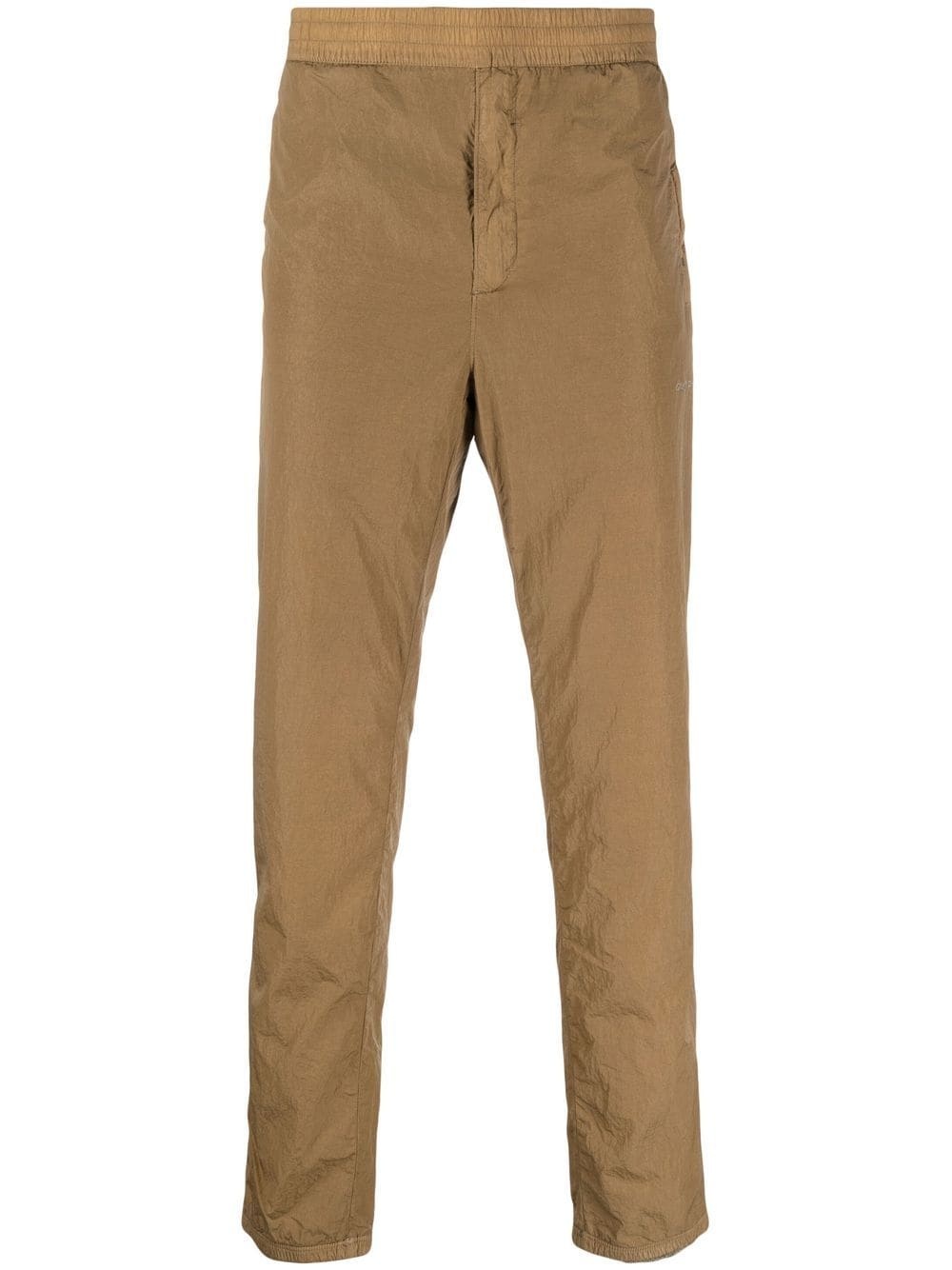 slim-cut elasticated-waistband trousers - 1