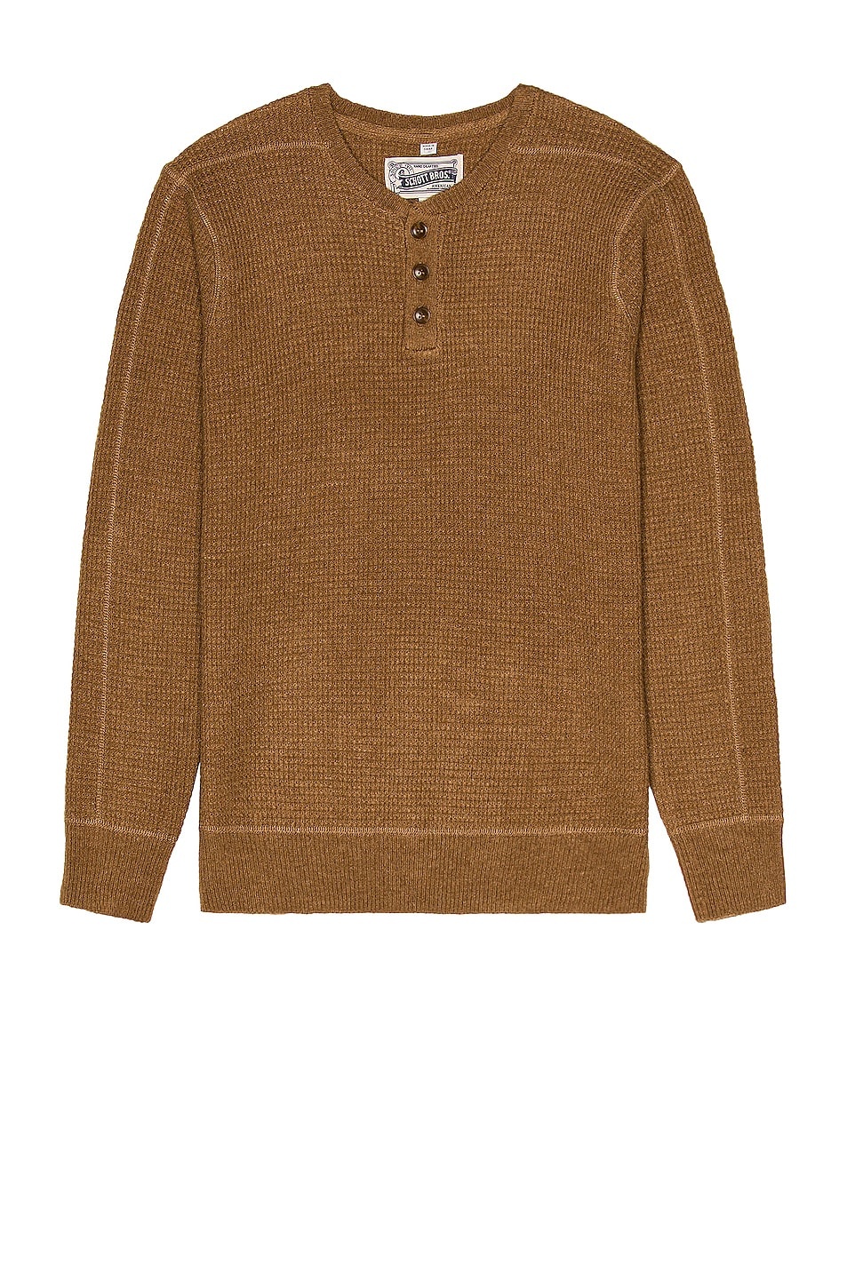 Button Henley Sweater - 1
