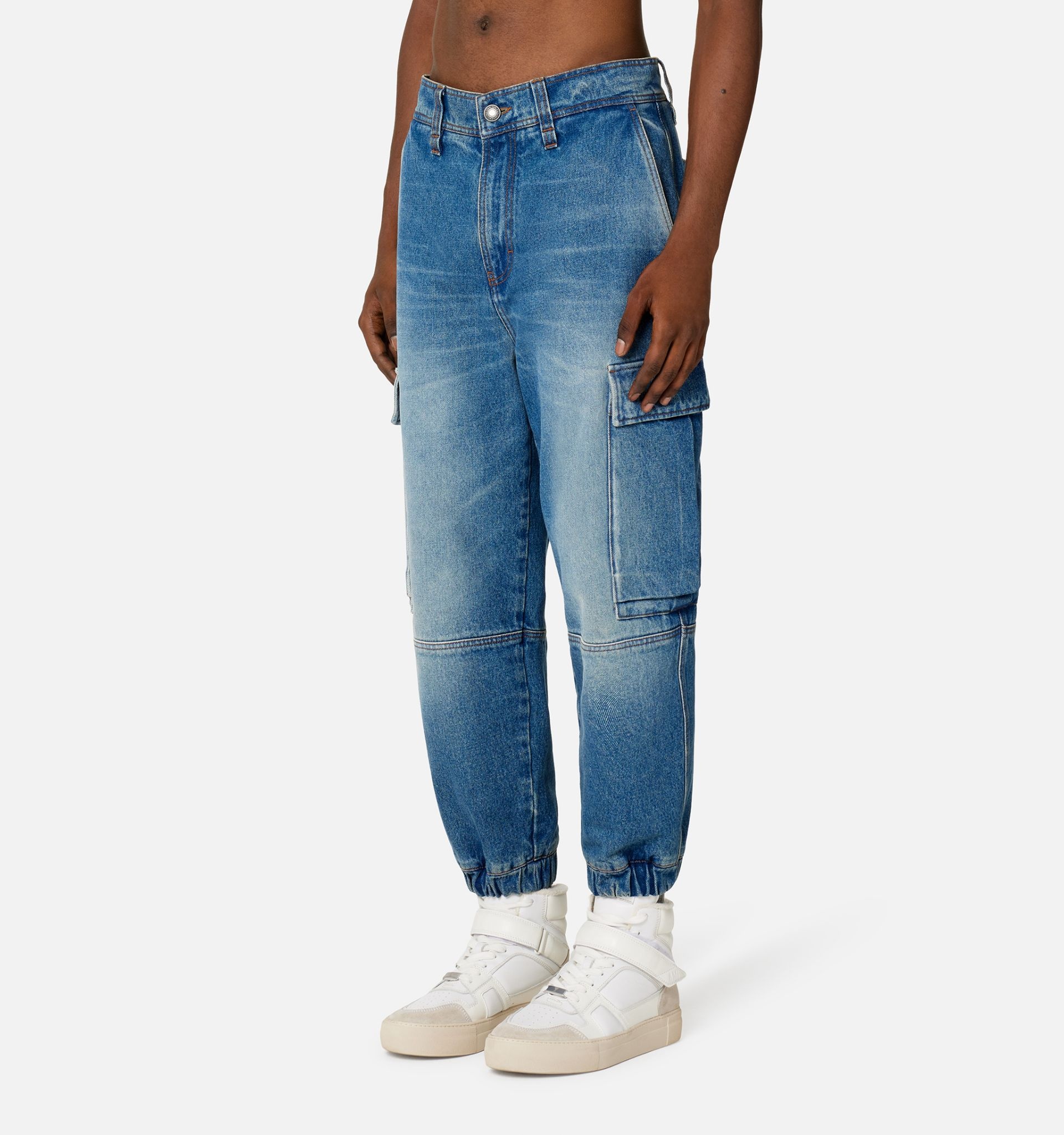 Cargo Pant With Elasticated Ankles - 5