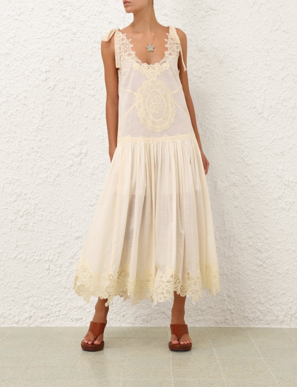 CASCADIAN LACE MIDI DRESS - 2