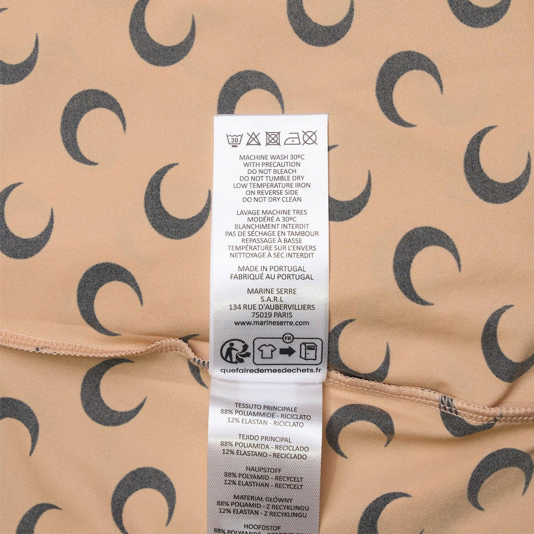 Moon Printed Jersey Second Skin Crewneck Top - 3