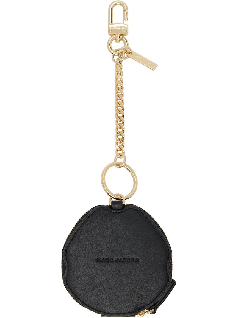 Marc Jacobs Black 'The Lips Pouch' Bag Charm Pouch outlook