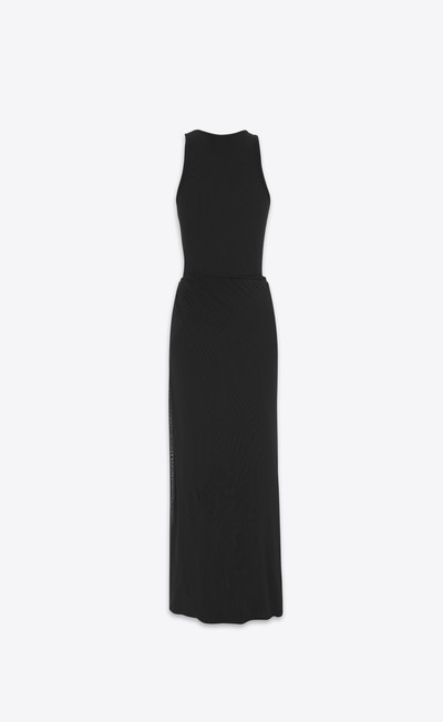 SAINT LAURENT cover-up dress in stretch tulle outlook
