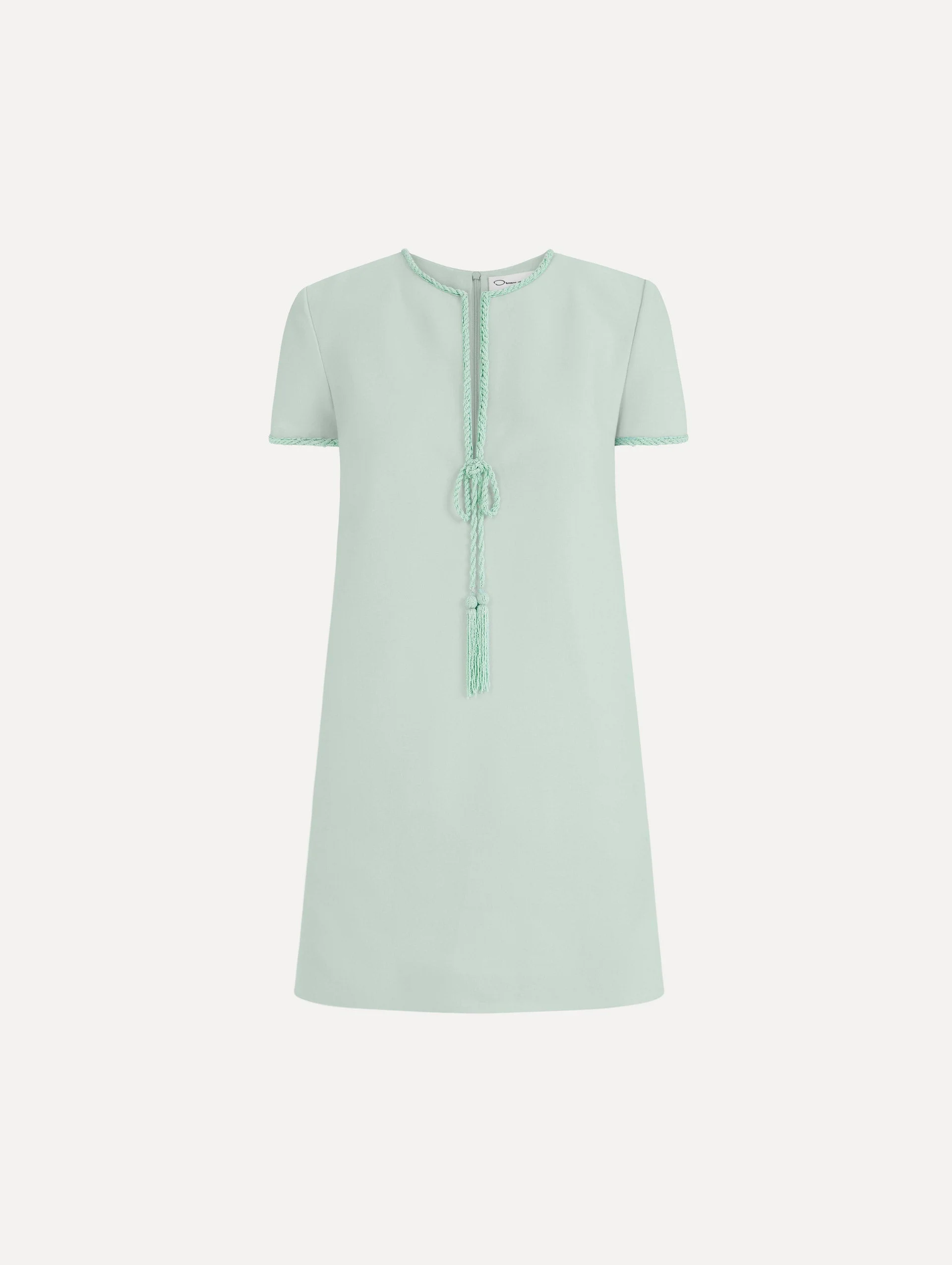 BEADED BOW-DETAIL SHIFT DRESS - 1