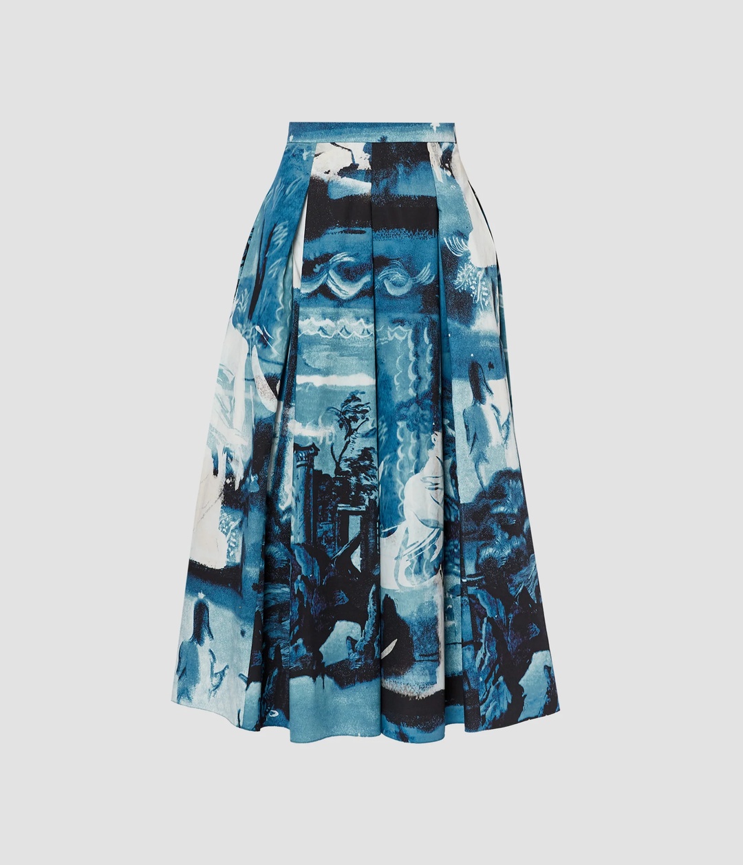 Pleated Midi Skirt - 1