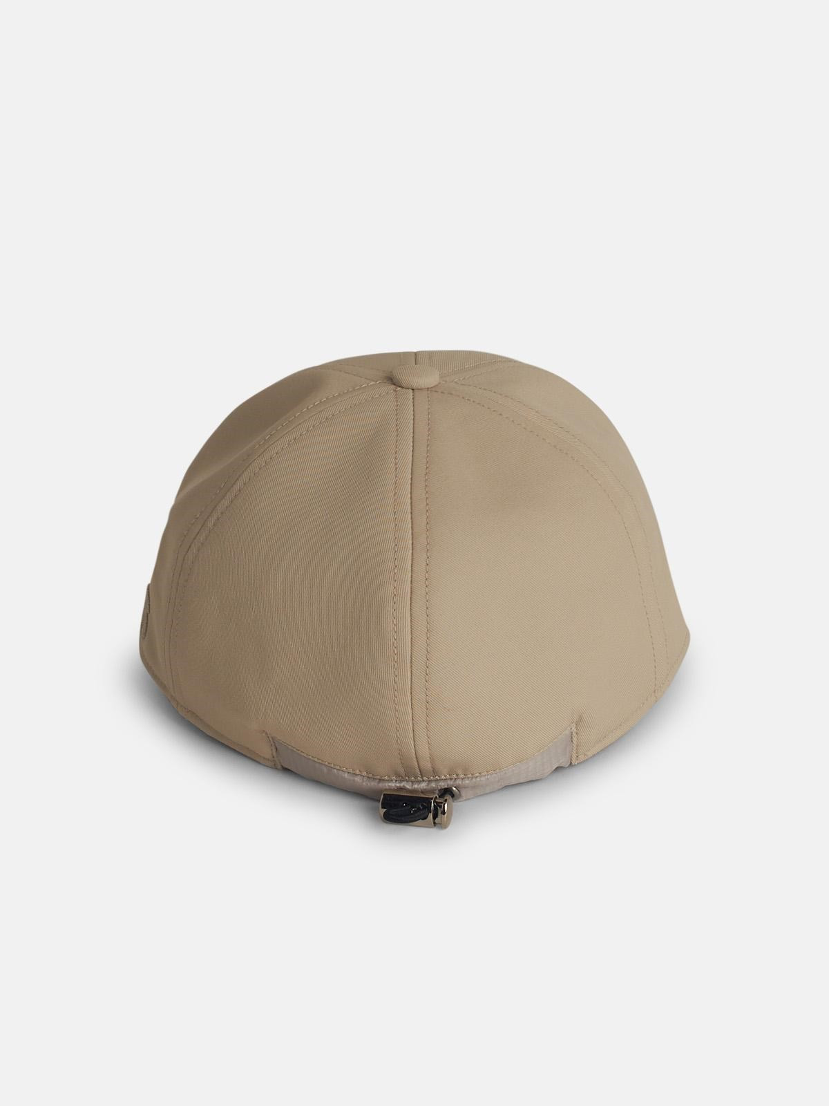 BEIGE COTTON CAP - 3