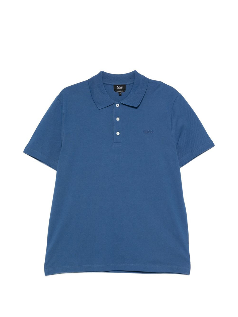 logo-embroidered polo shirt 1