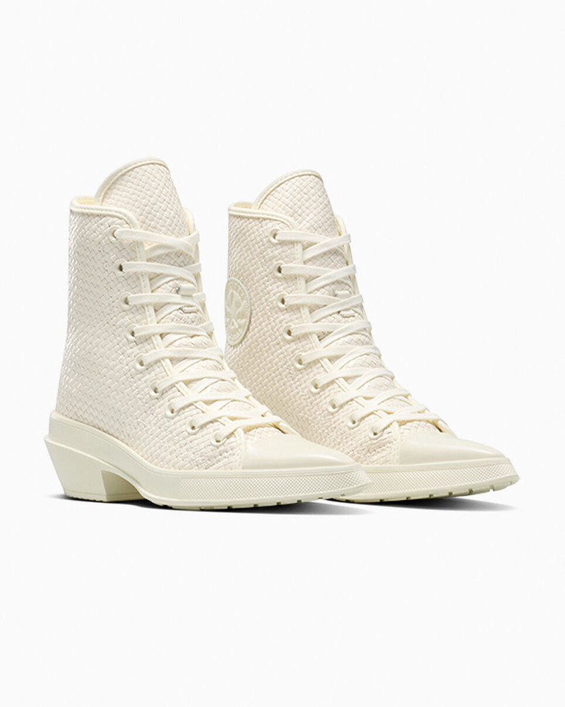 Chuck 70 De Luxe Pointed Platform Woven Leather 5