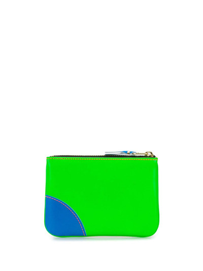 Comme Des Garçons colour-block logo wallet outlook