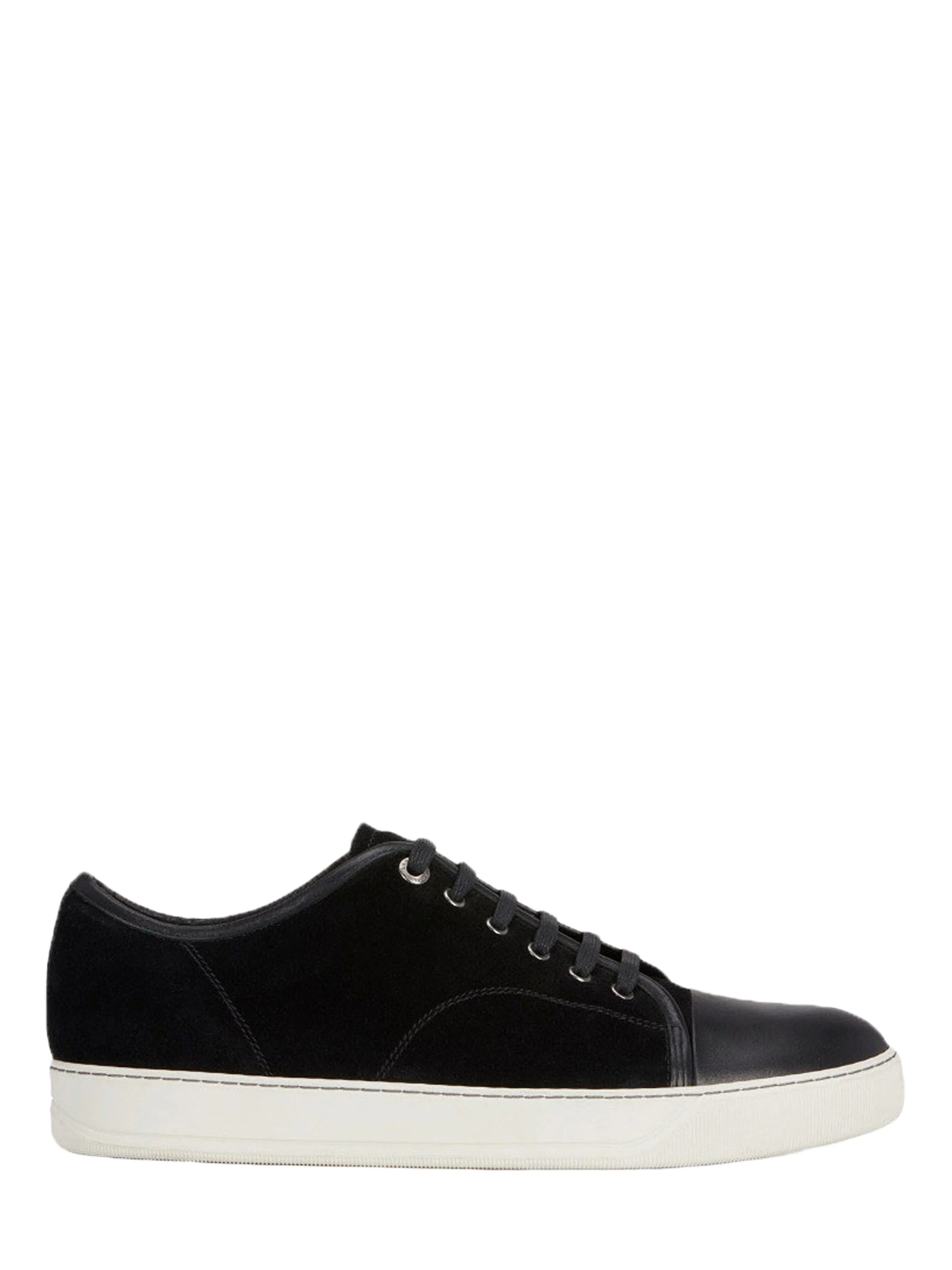 Lanvin Dbb1 Leather And Suede Sneakers in Black at Nordstrom - 1
