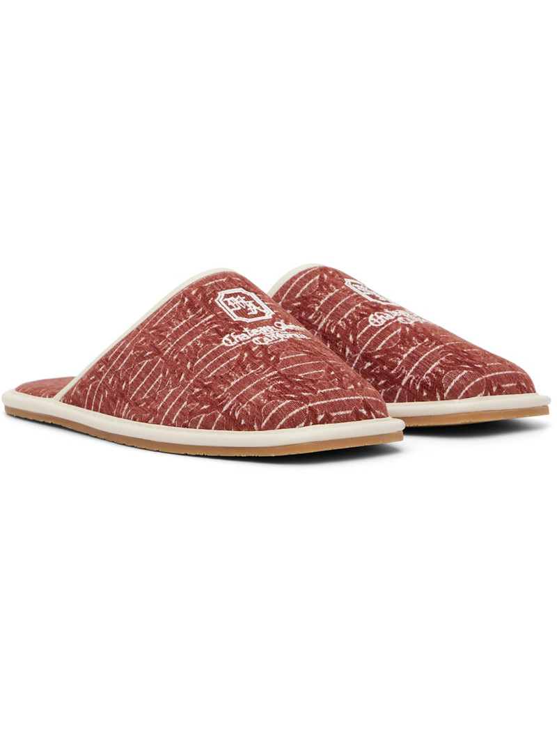 Red 'Chateau Amiri' MA Slippers 4