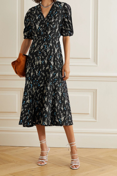 Erdem Gracelyn floral-print silk crepe de chine midi dress outlook