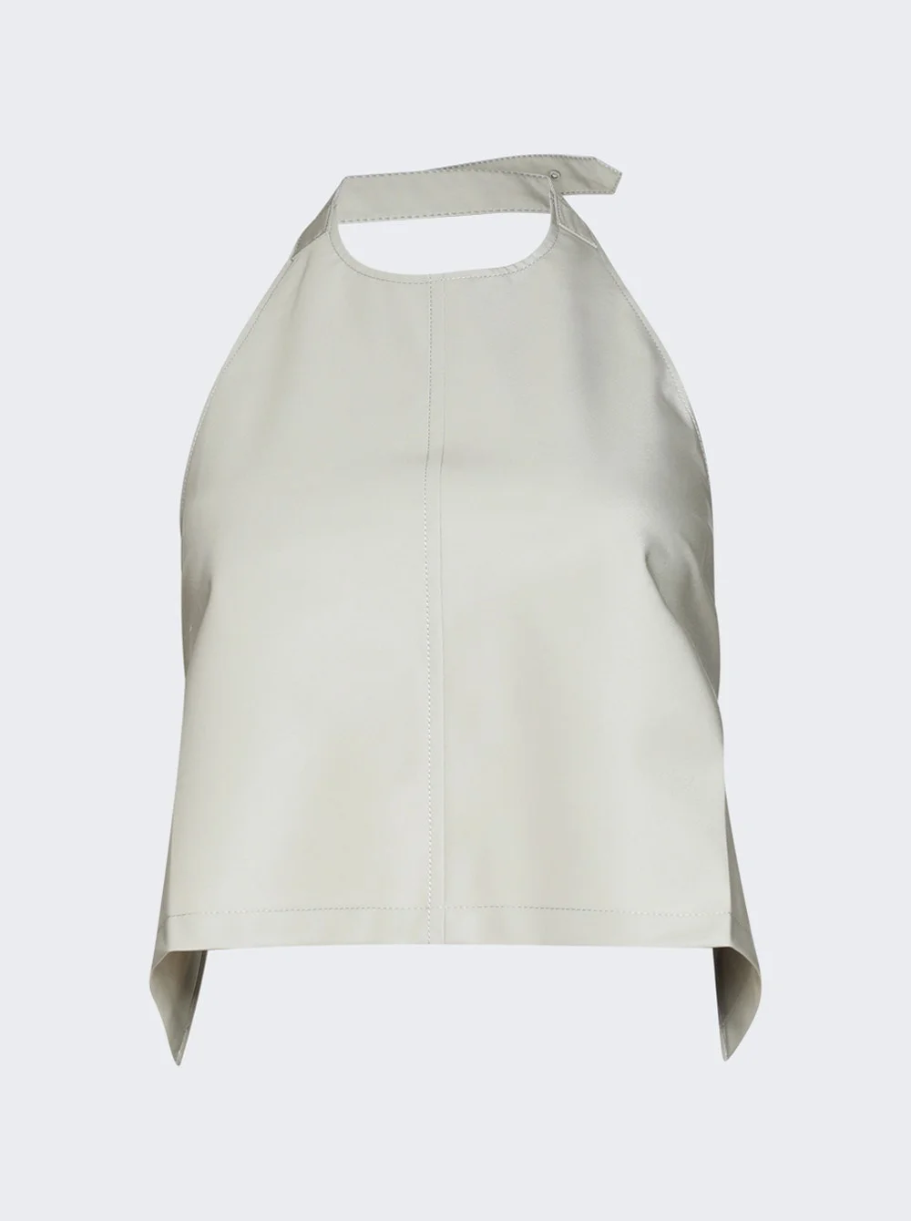 Clean Backless Halter Top Taupe - 1