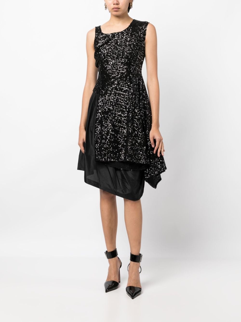 glitter-detailled midi dress - 2