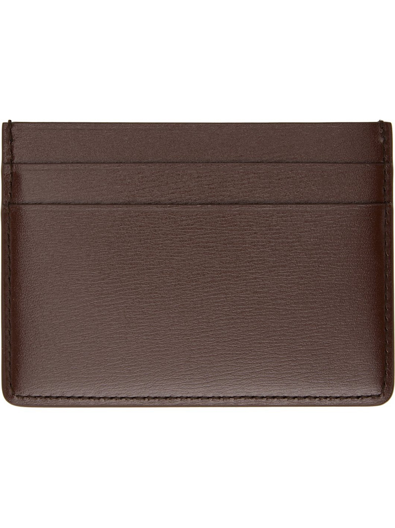 Jil Sander Brown Credit Card Holder outlook