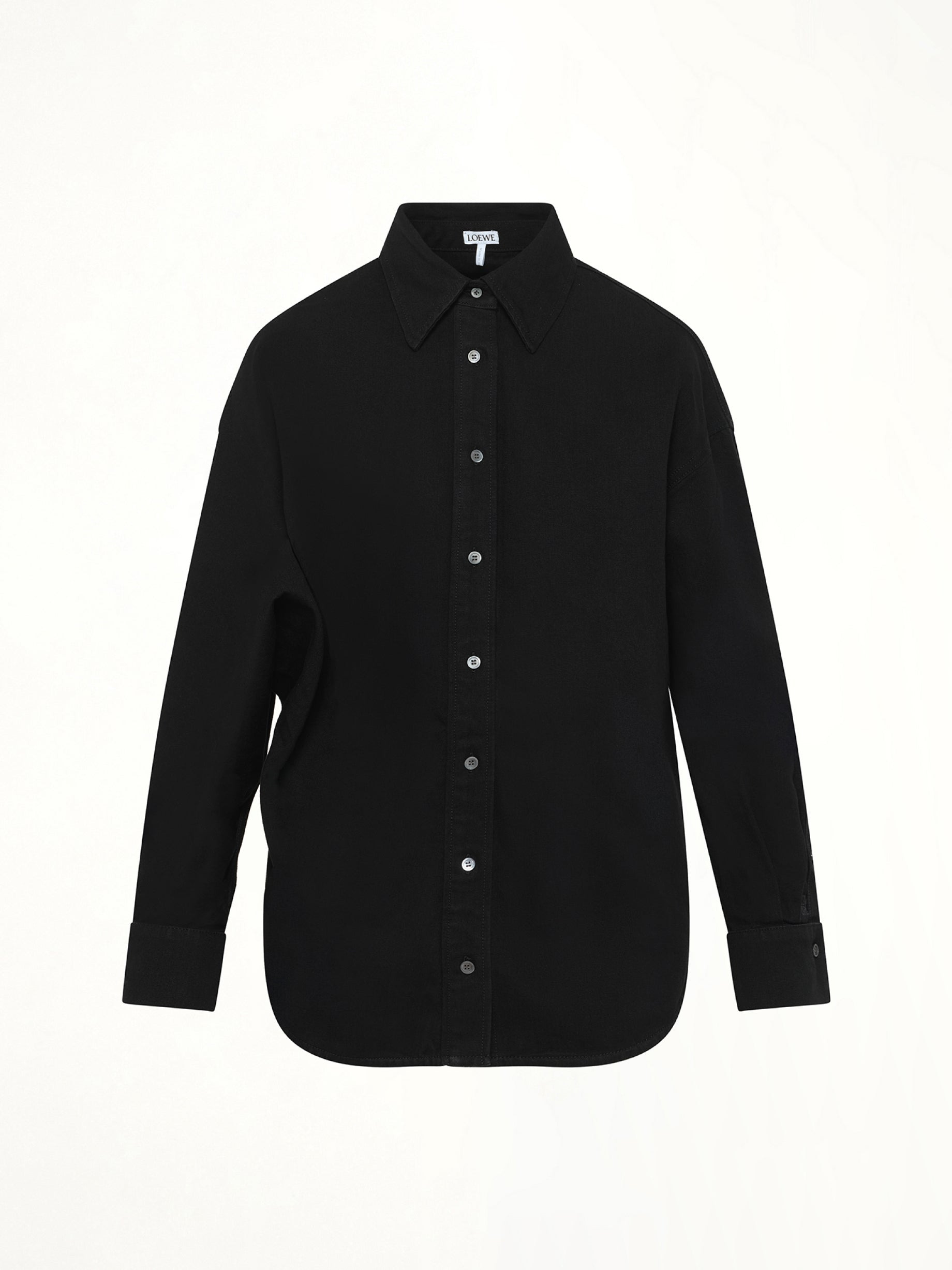 Wrap Shirt in Black - 2
