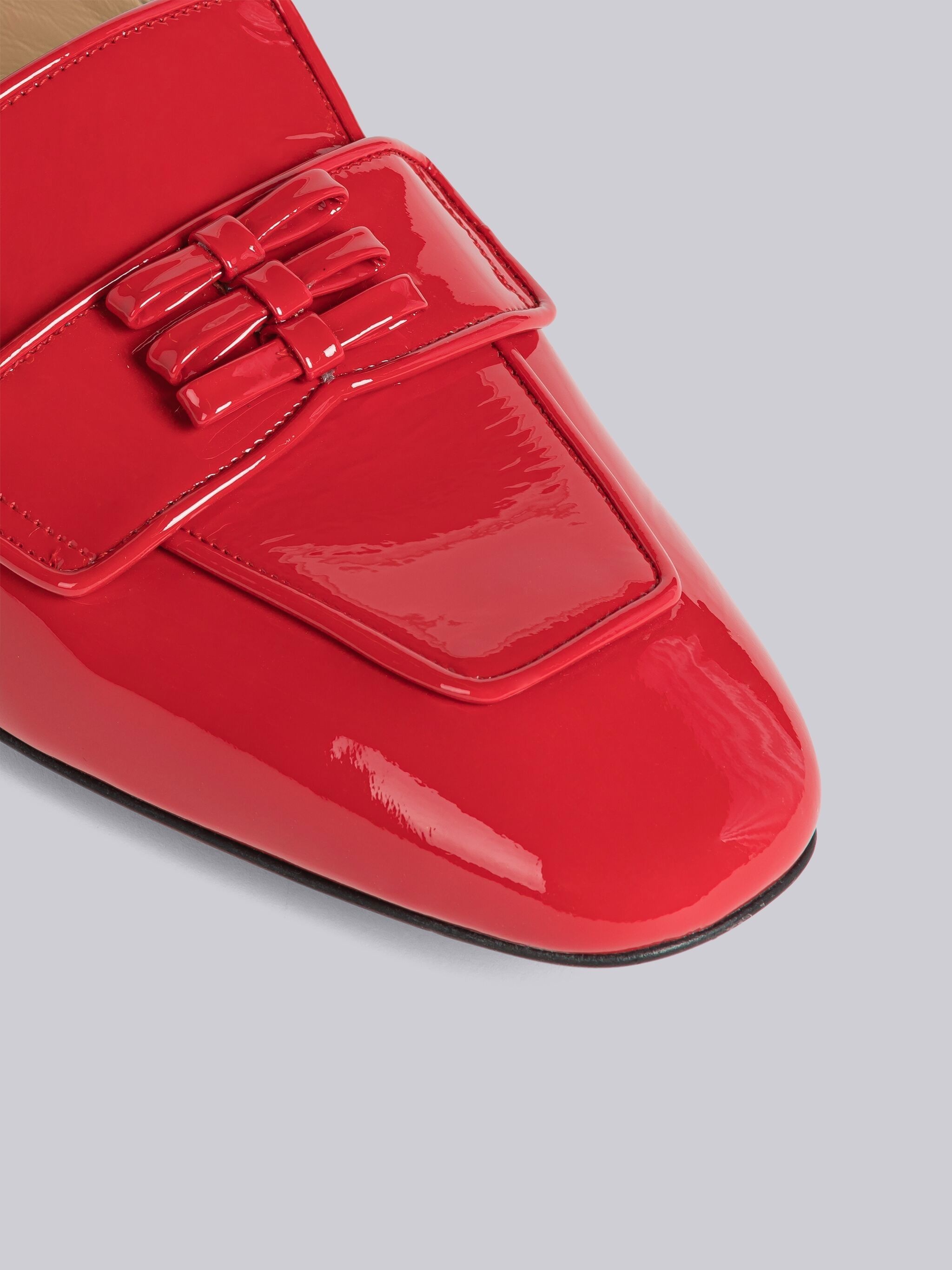 Soft Patent 3-Bow Loafer - 2