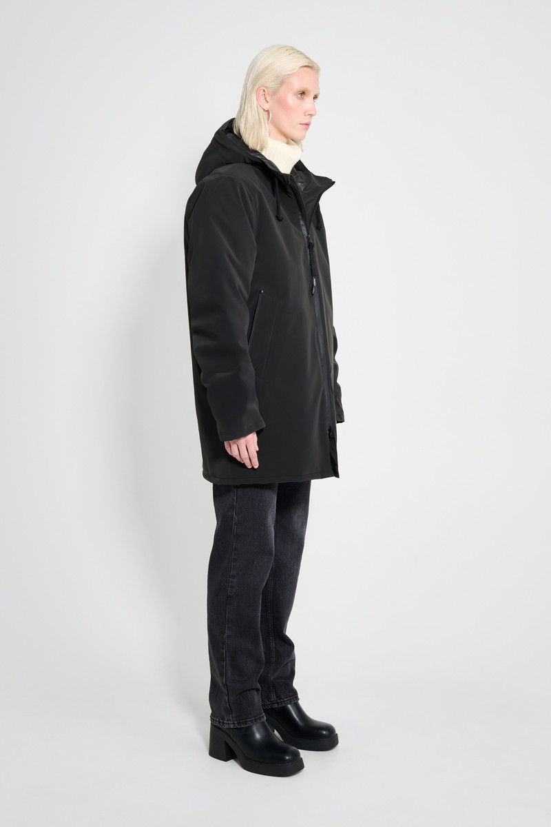 Stockholm Matte Winter Coat Black 3