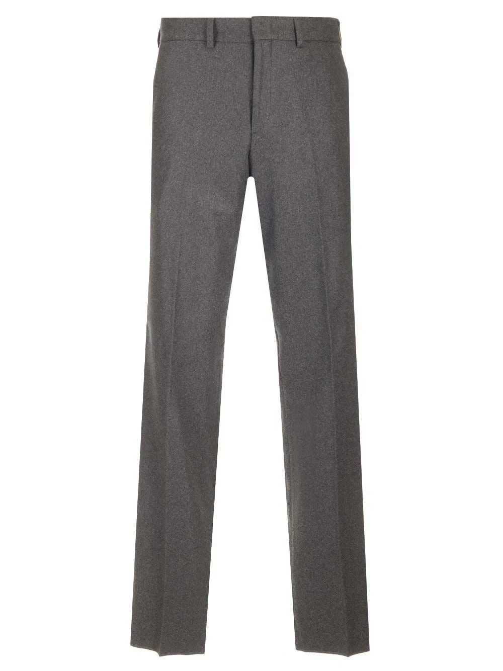 Fendi Men Grey Cashmere Trousers - 1