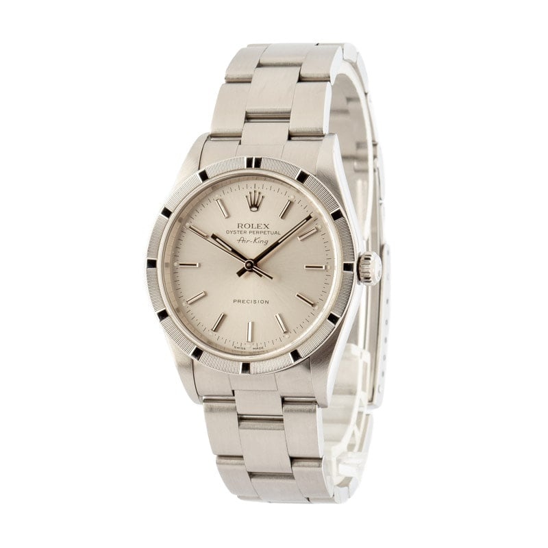 Rolex Air-King 14010 Silver Dial - 3