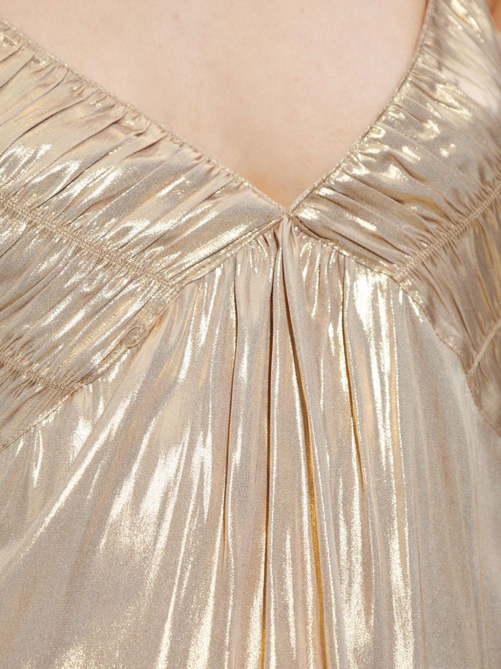 metallic-effect mini dress - 5
