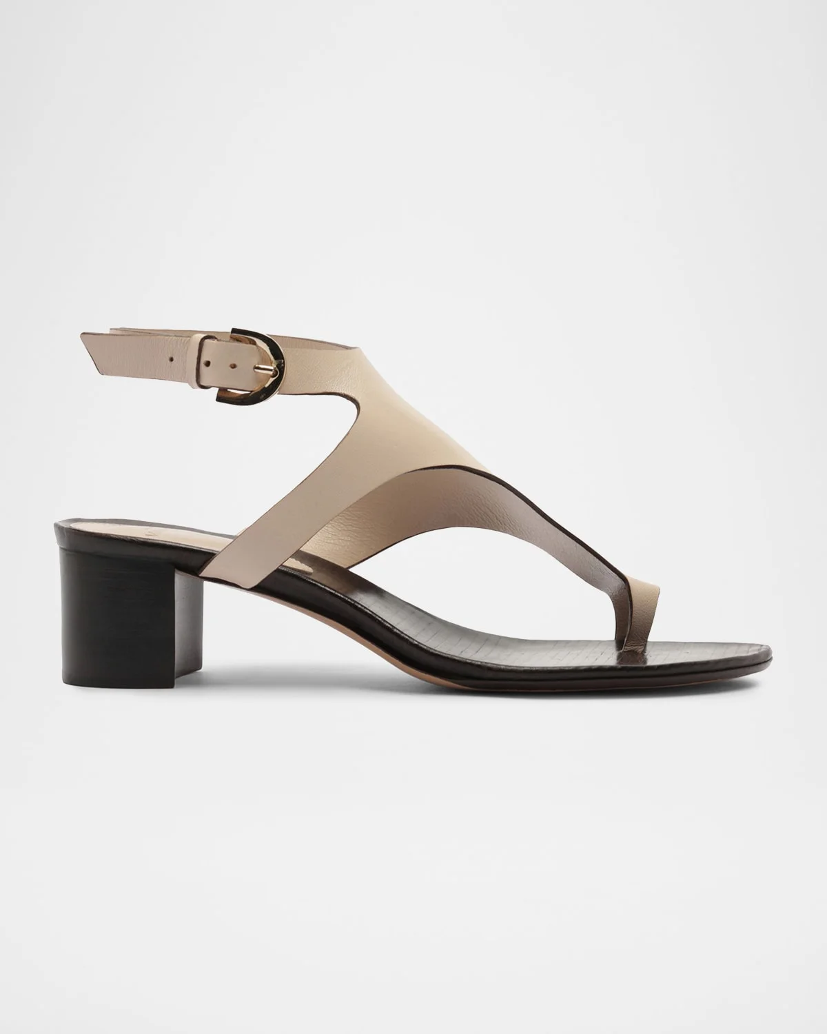 Eliah Block 45 mm Leather Block-Heel Sandals - 1