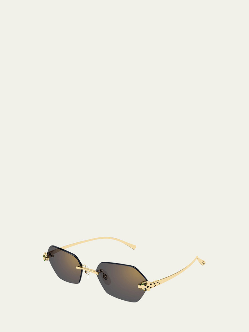 Cartier Panthère de Cartier 55mm Geometric Sunglasses outlook