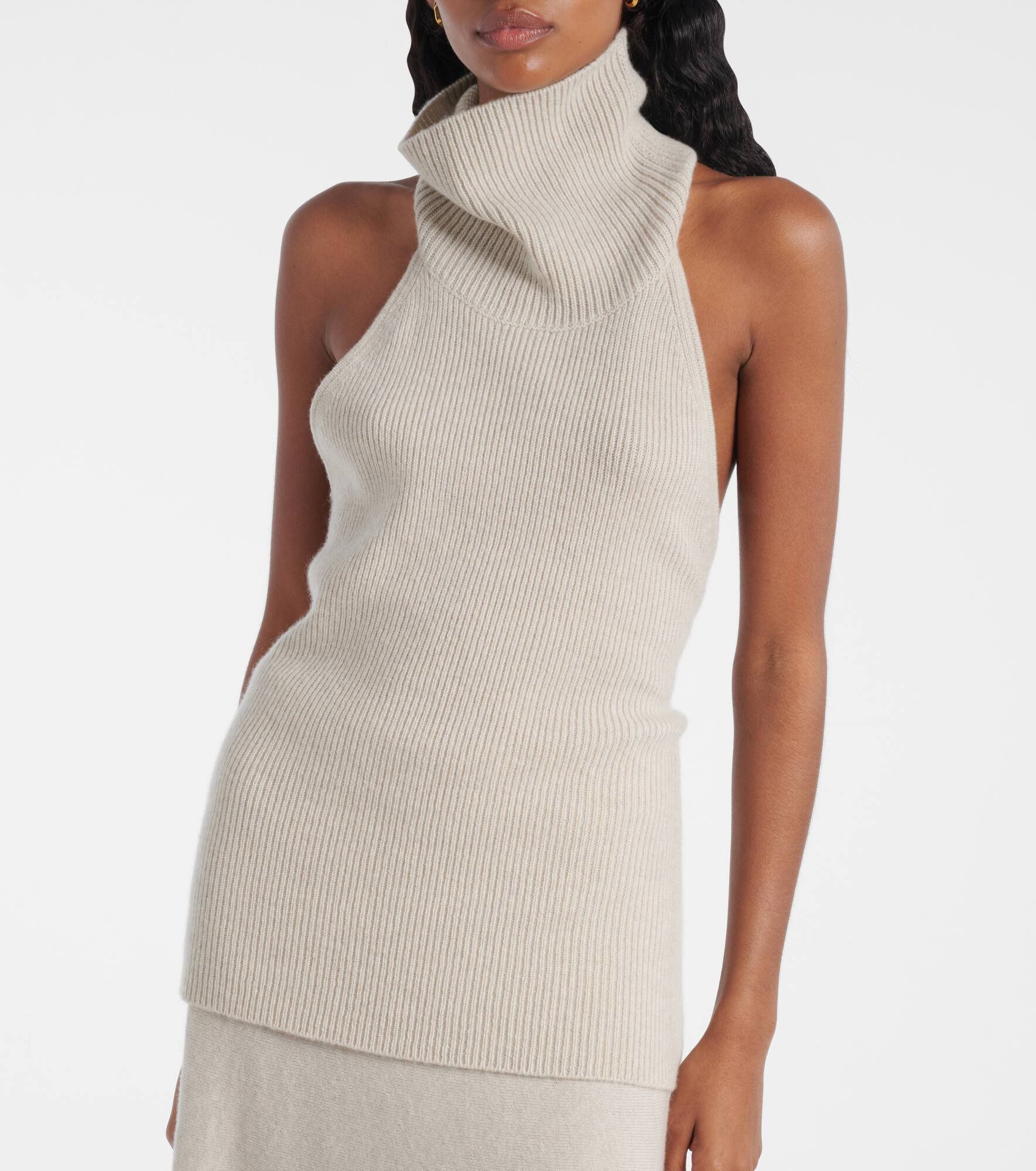 Maddie open-back cashmere top - 6