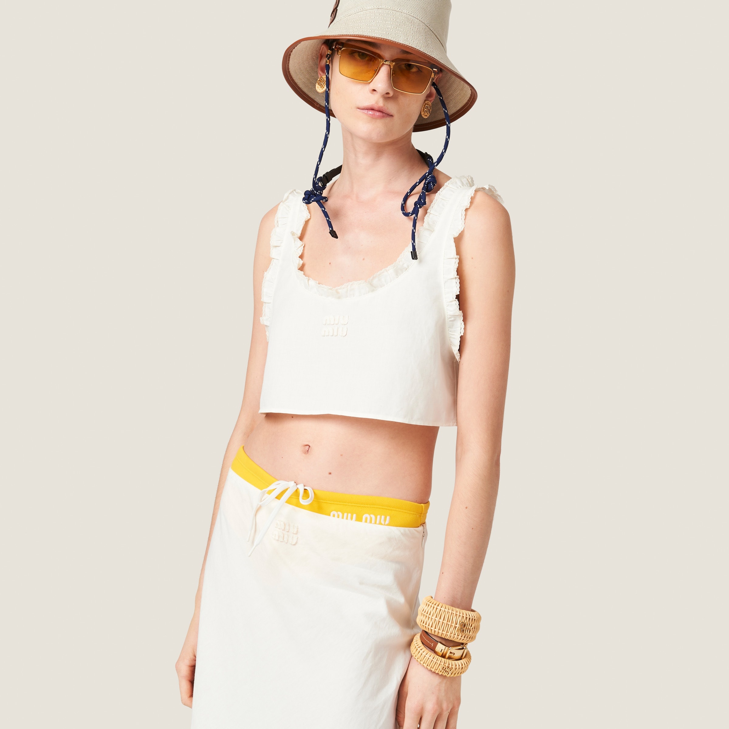 Slubbed canvas top - 2