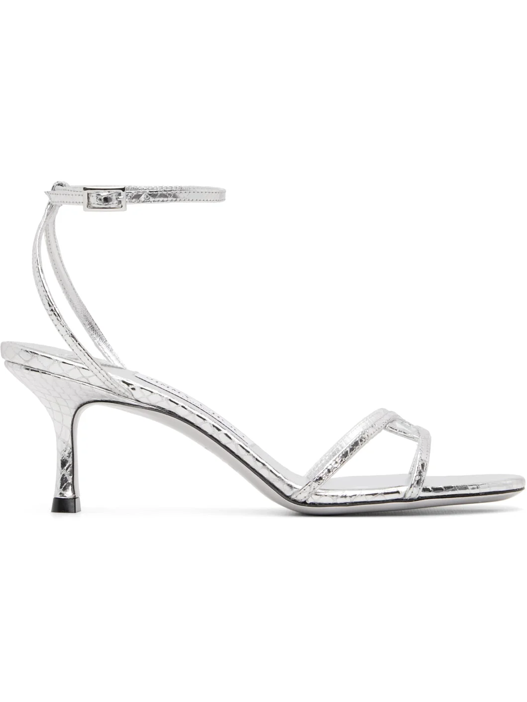 Silver 1998 Leo 65 Heeled Sandals - 1
