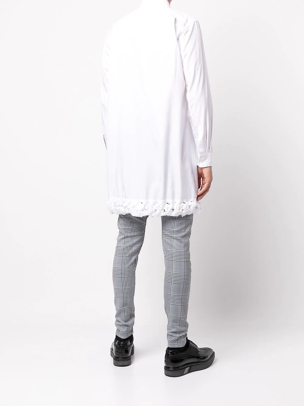 contrast-trim cotton shirt - 4