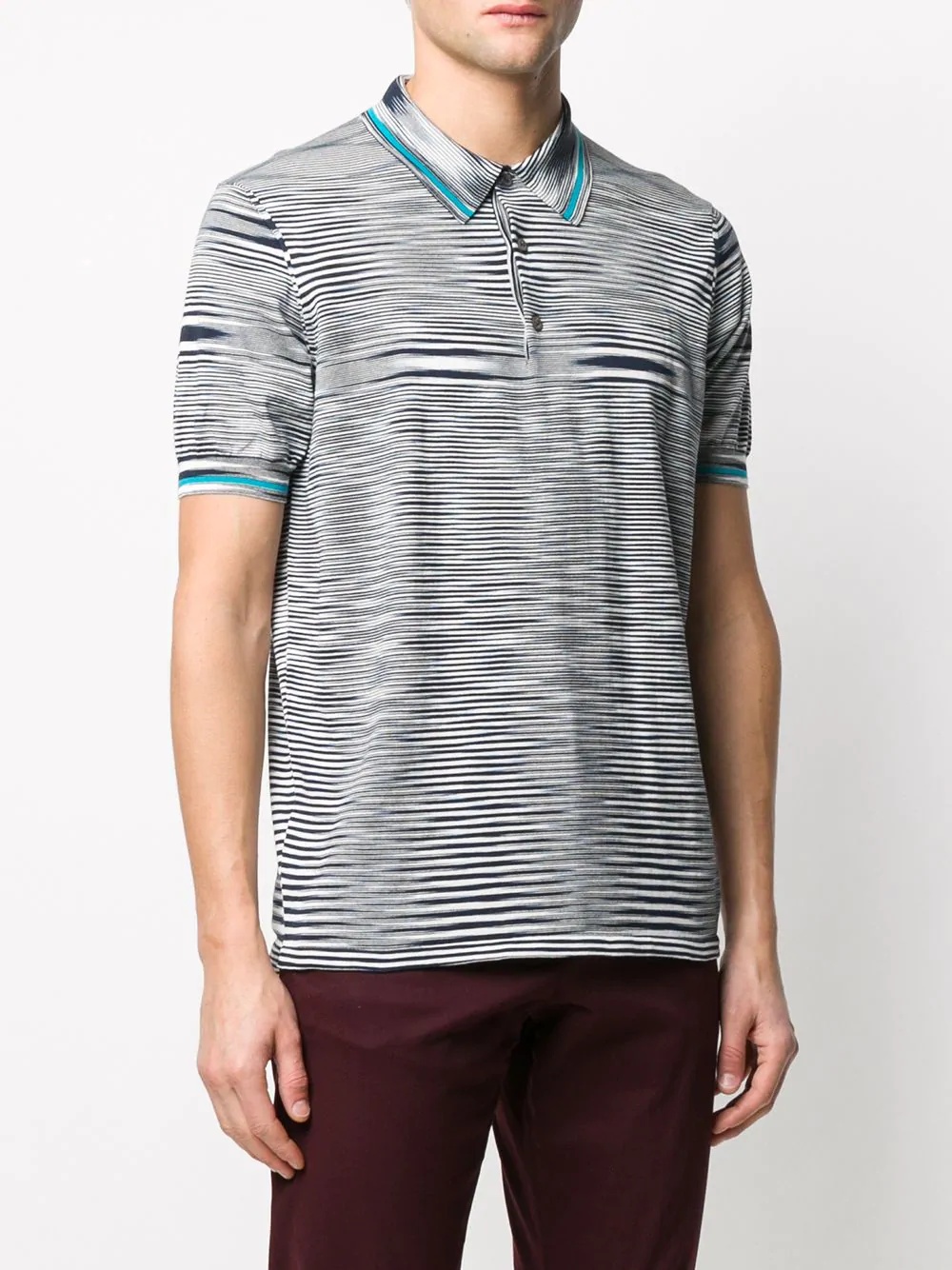 striped polo shirt - 3