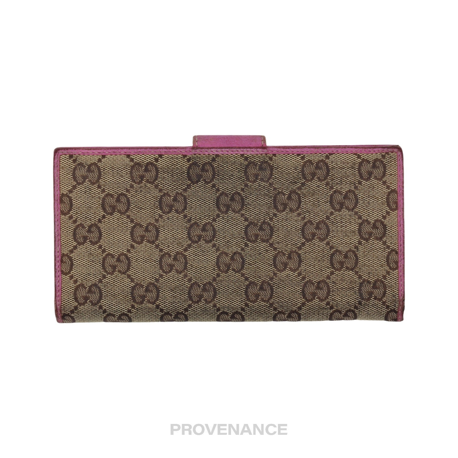 Gucci GG Canvas Long Wallet - Fuchsia - 2