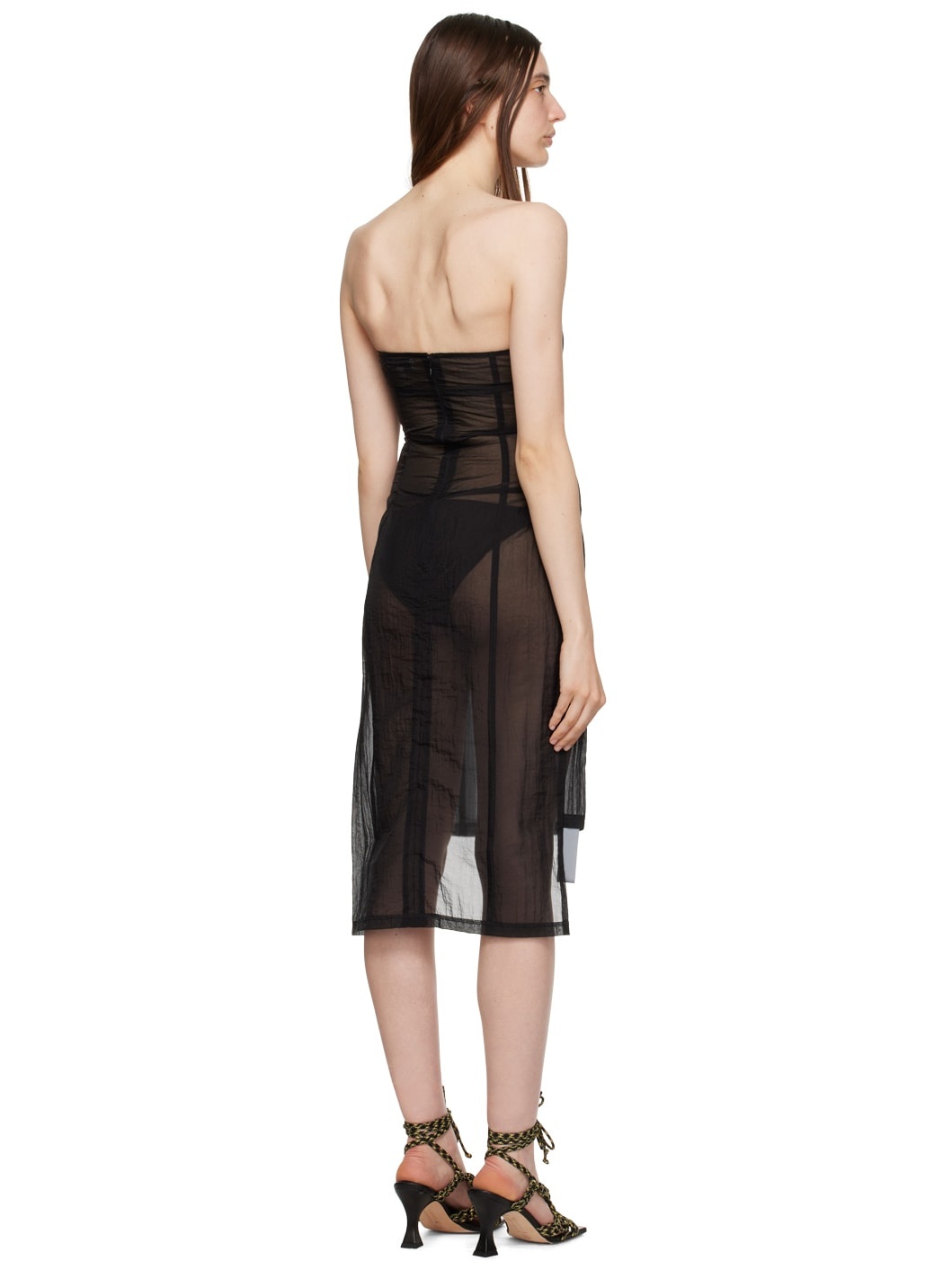 Black Watson Midi Dress - 3