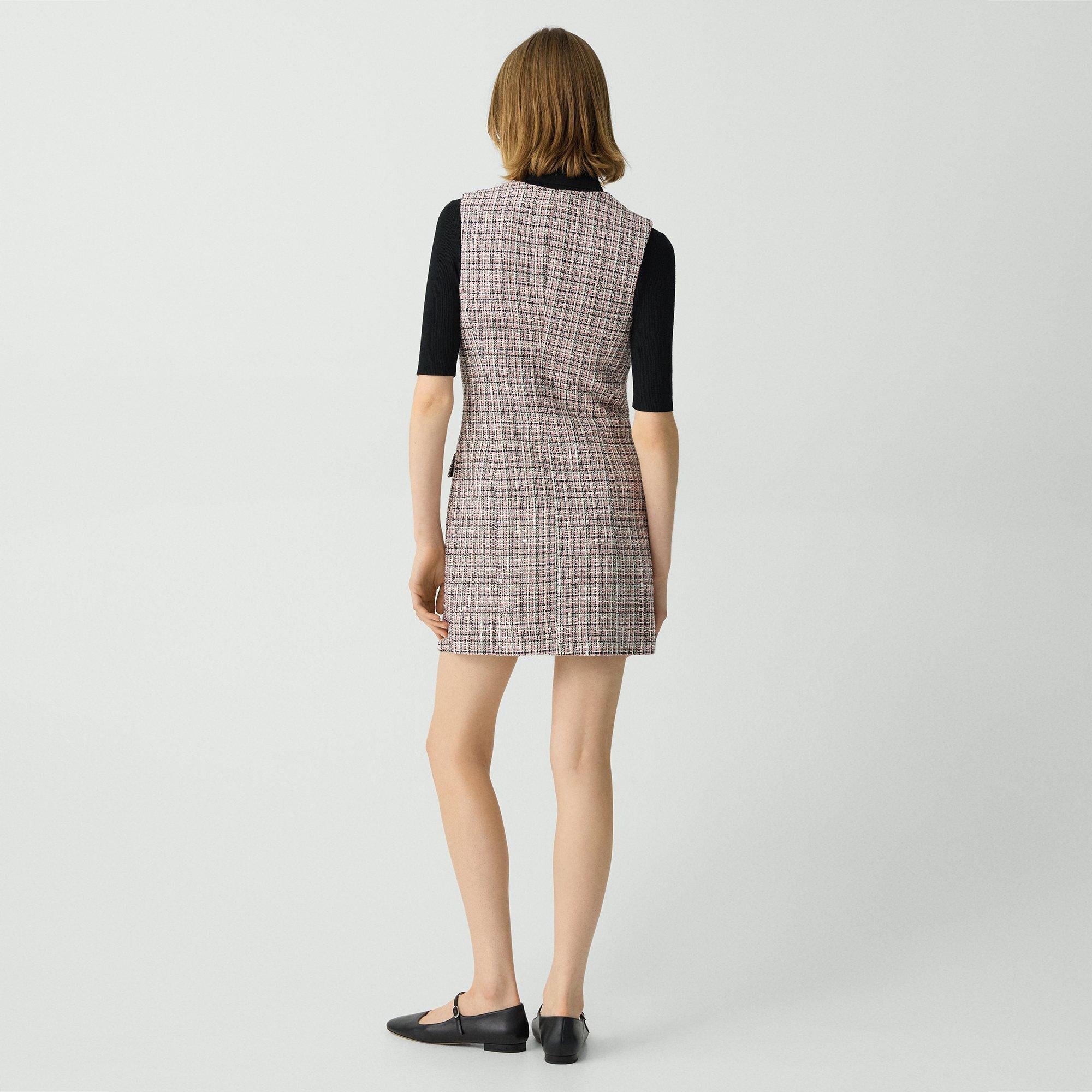 Sleeveless Blazer Dress in Cotton-Blend - 4