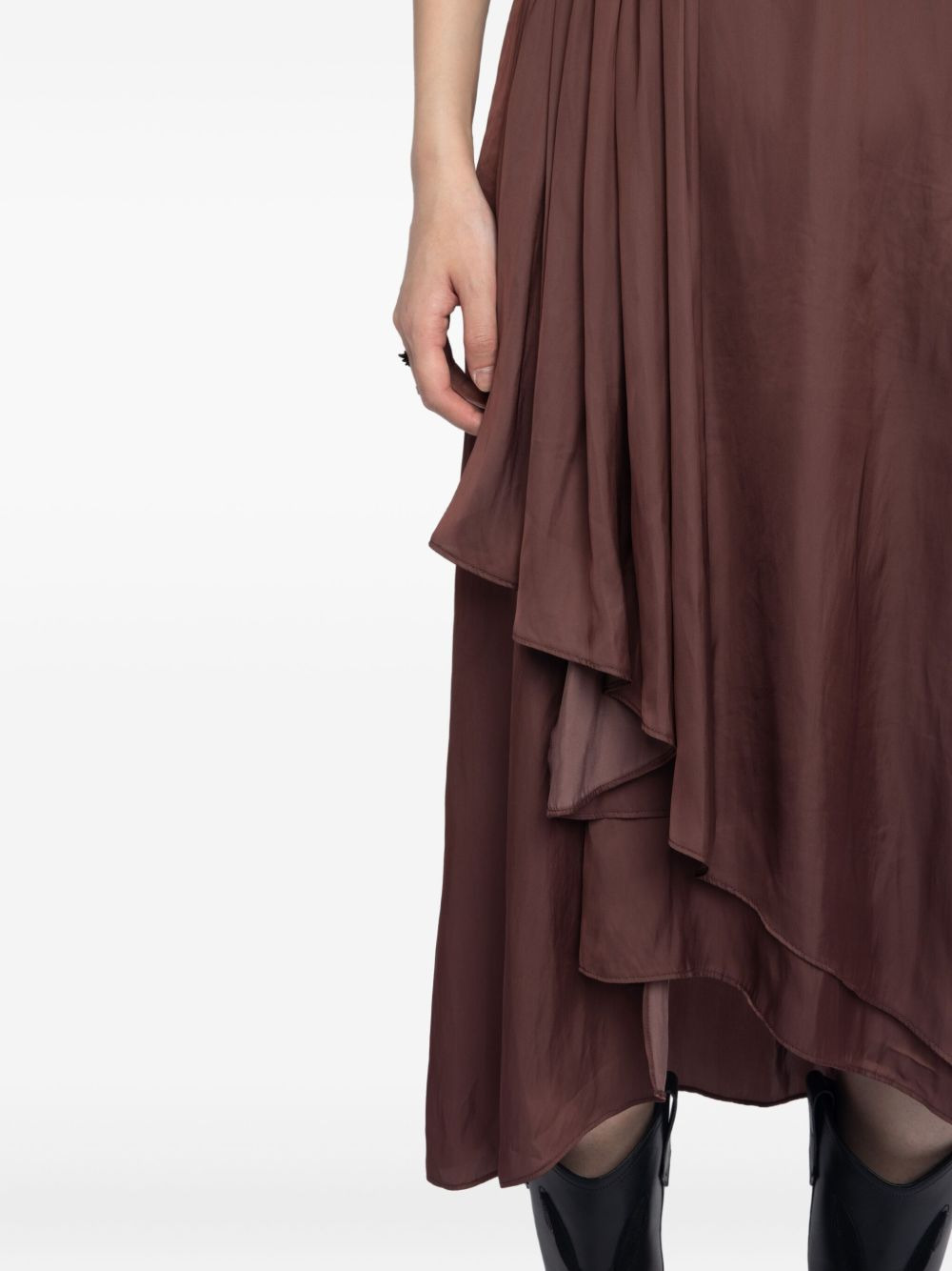 Randall V-neck midi dress - 5