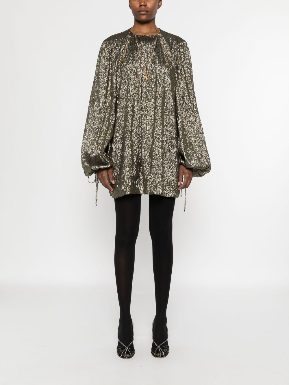 lamé blouse - 2
