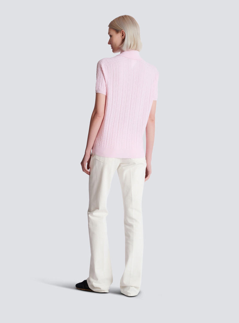Monogram knit polo 4
