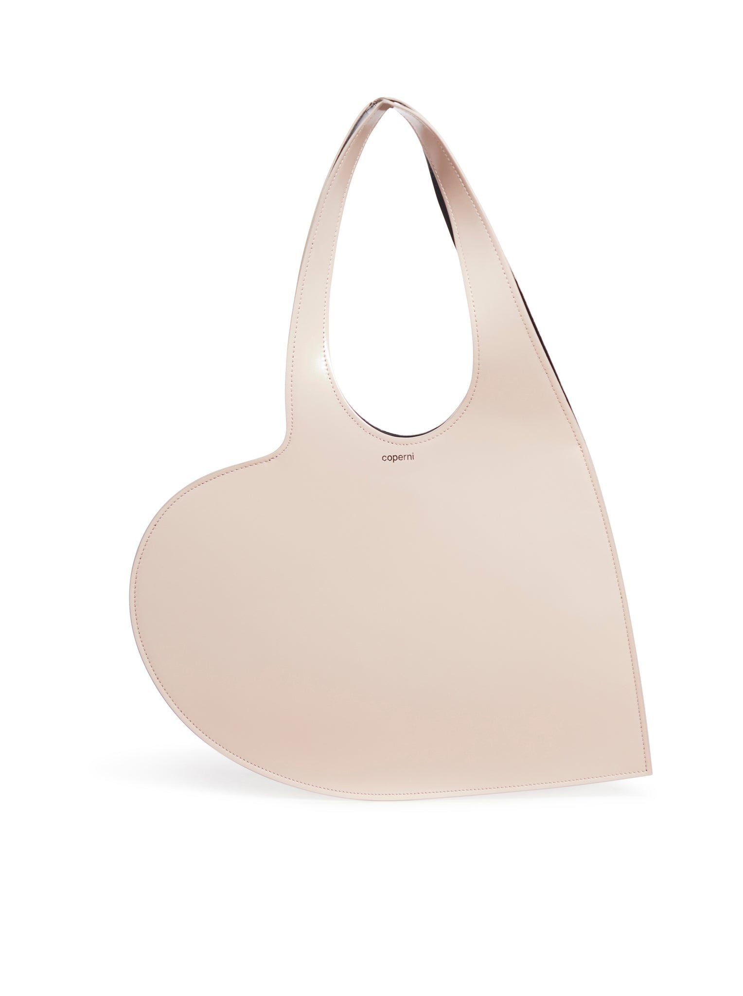 GLOSS LEATHER MINI HEART TOTE BAG - 1