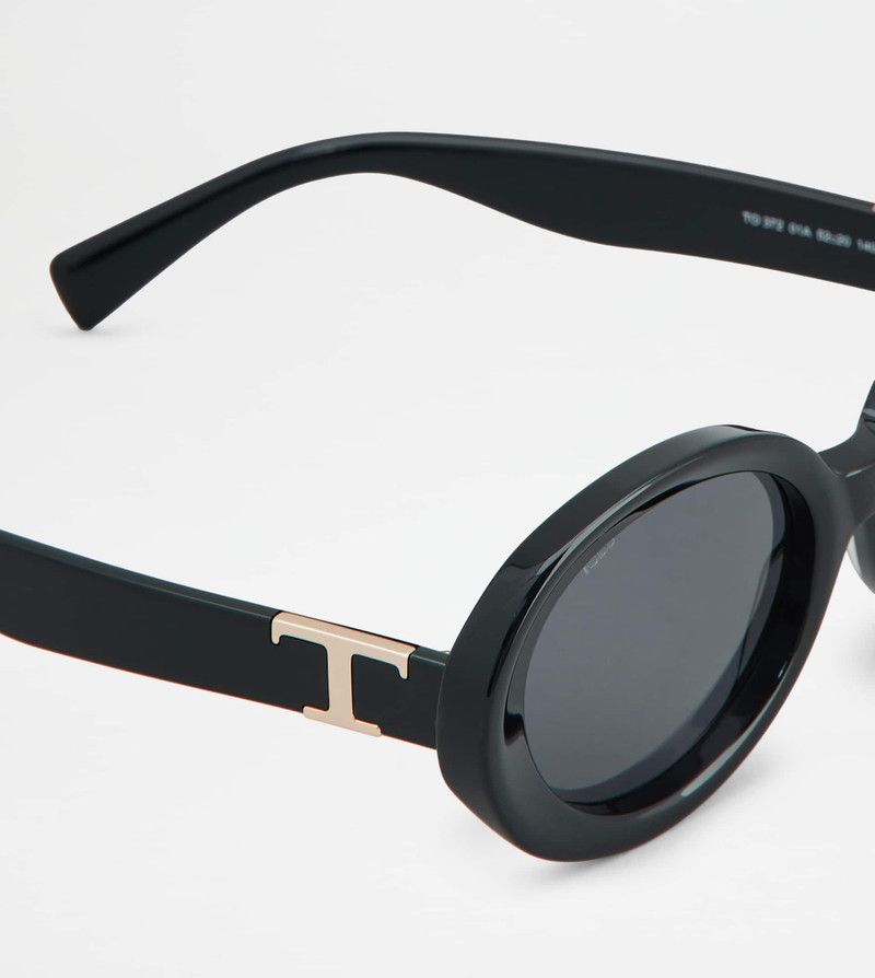 OVAL SUNGLASSES - BLACK 4