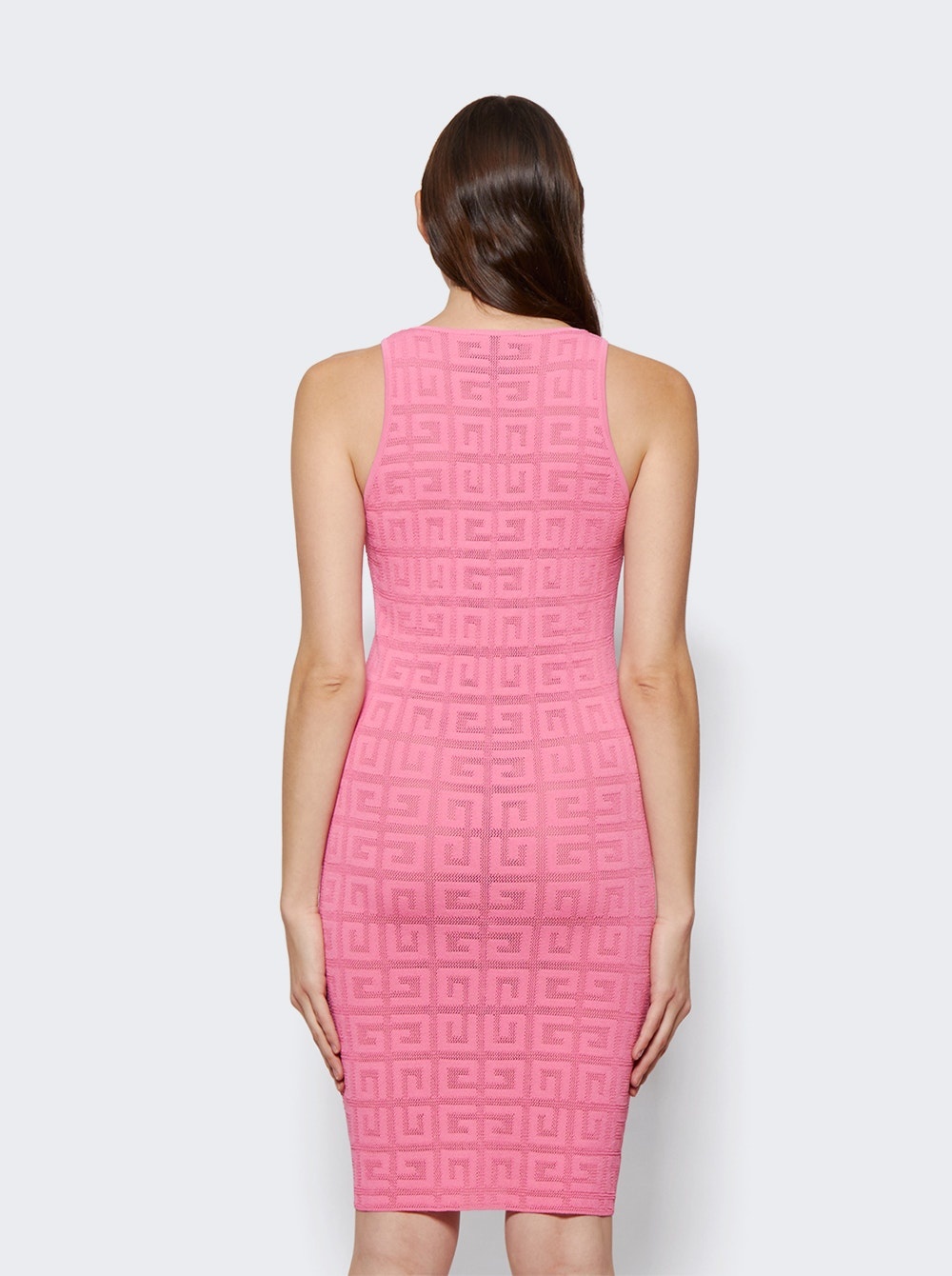 Sleeveless Short Dress Bright Pink - 5