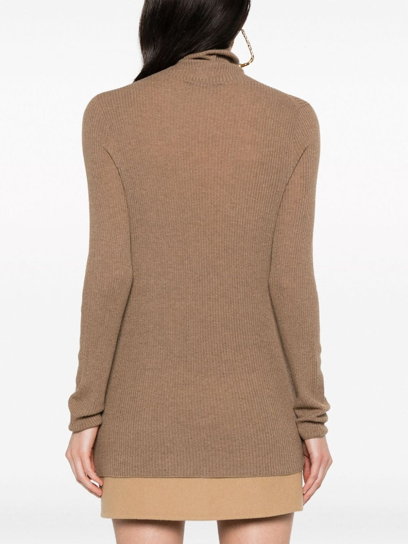 roll-neck ribbed-knit jumper 4